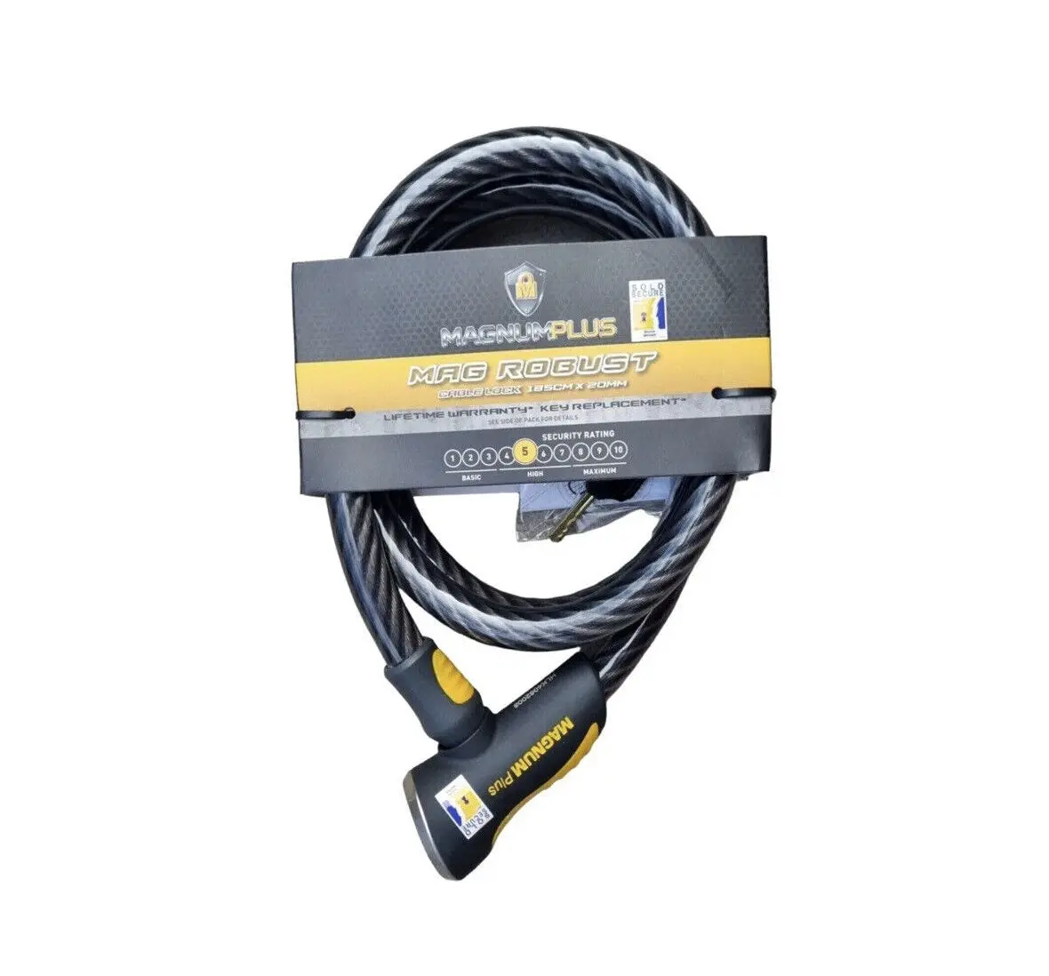 Magnum Plus Mag Robust Cable Lock 90Cm X 20Mm 1