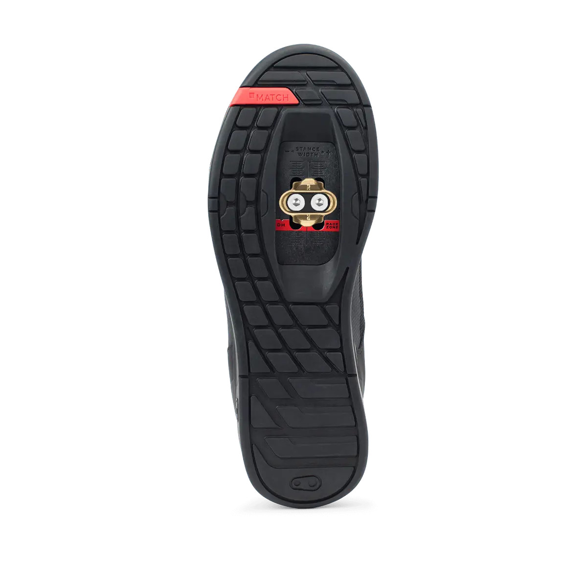 Mallet Lace Clip-In Shoes - Black/Red 2