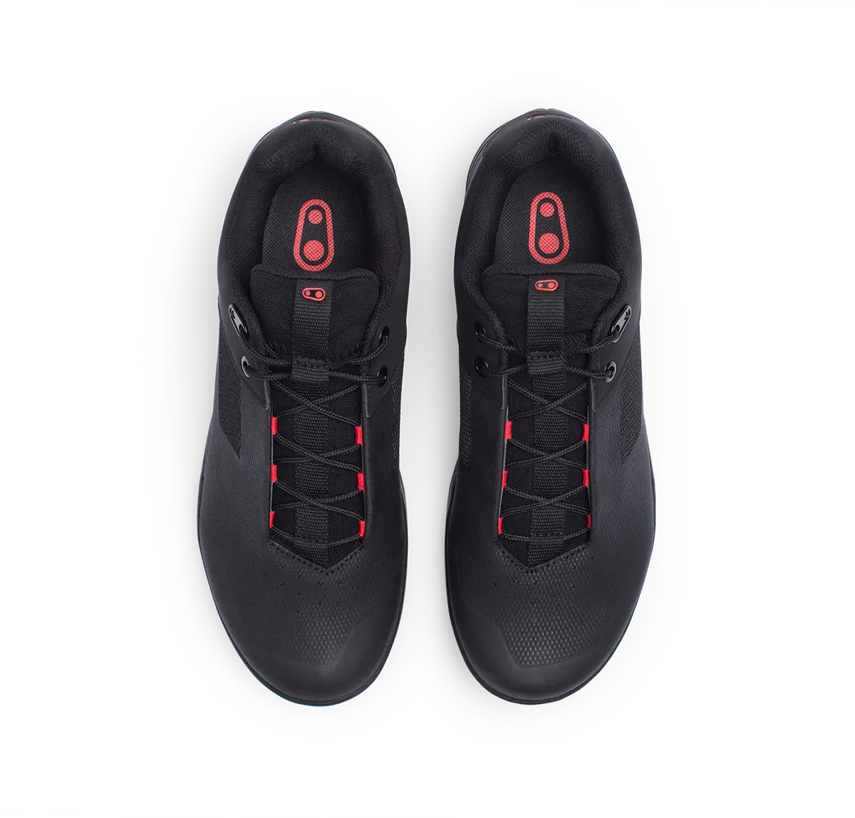 Mallet Lace Clip-In Shoes - Black/Red 7