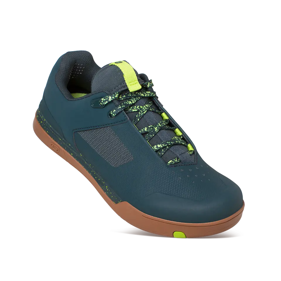 Mallet Lace Clip-In Shoes - Petrol/Lime Splatter 1