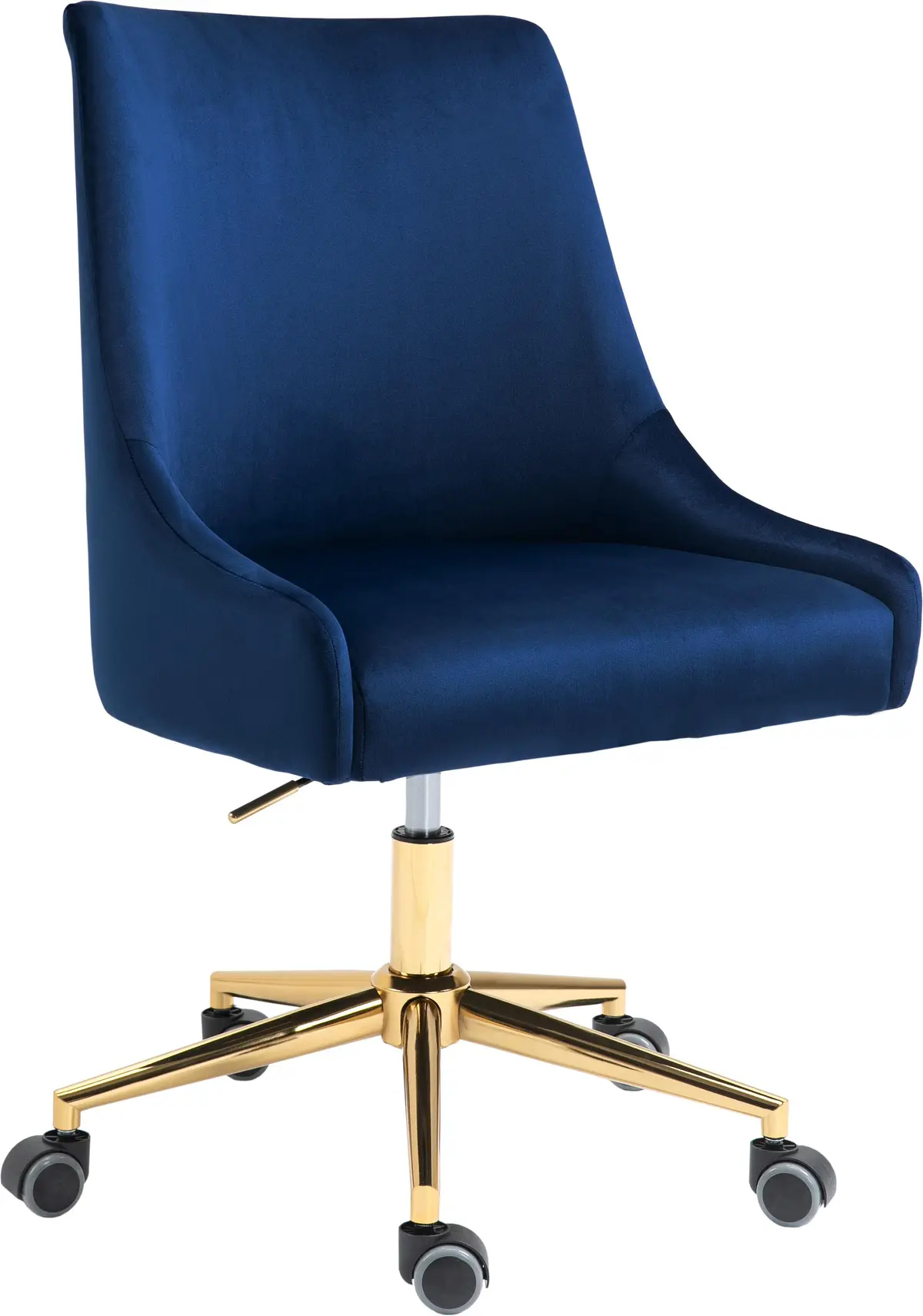 Karina Navy Velvet Office Chair 1