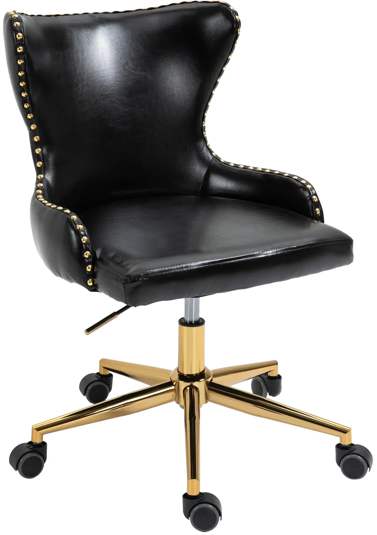 Hendrix Black Faux Leather Office Chair 1