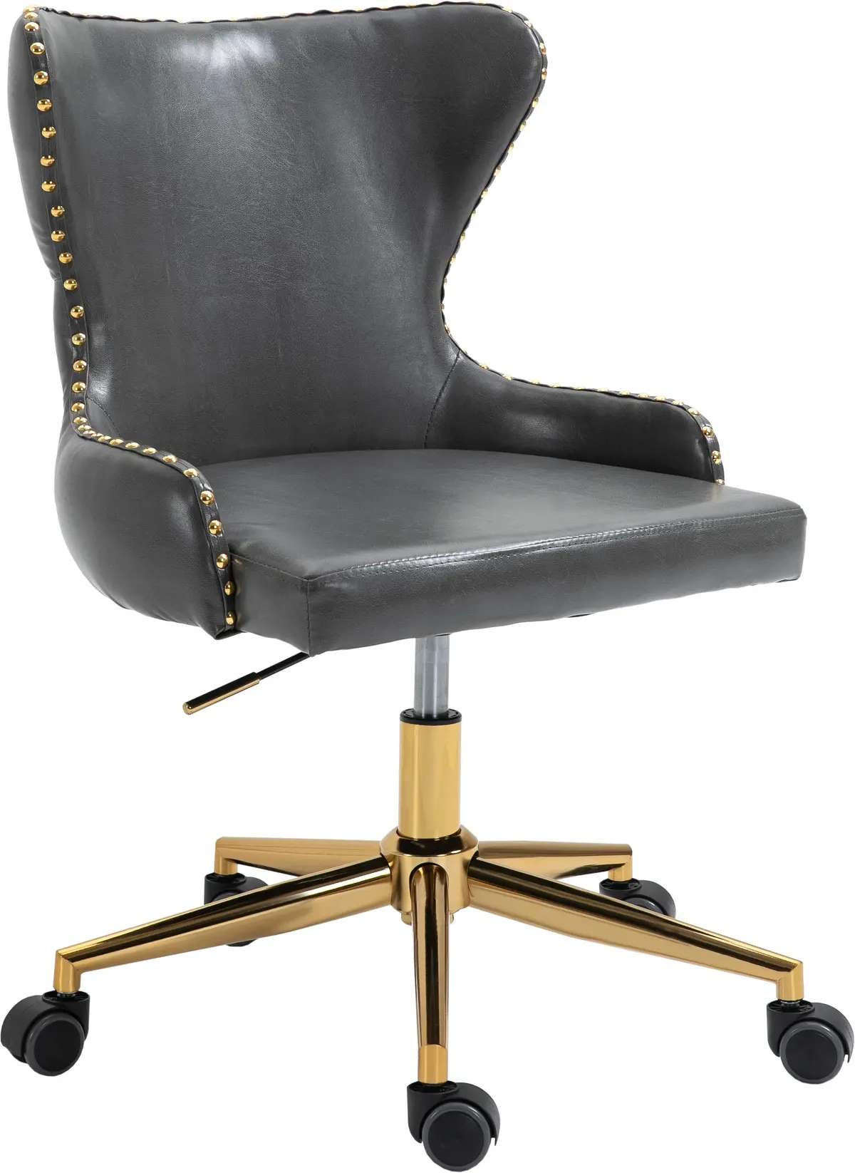 Hendrix Grey Faux Leather Office Chair 1