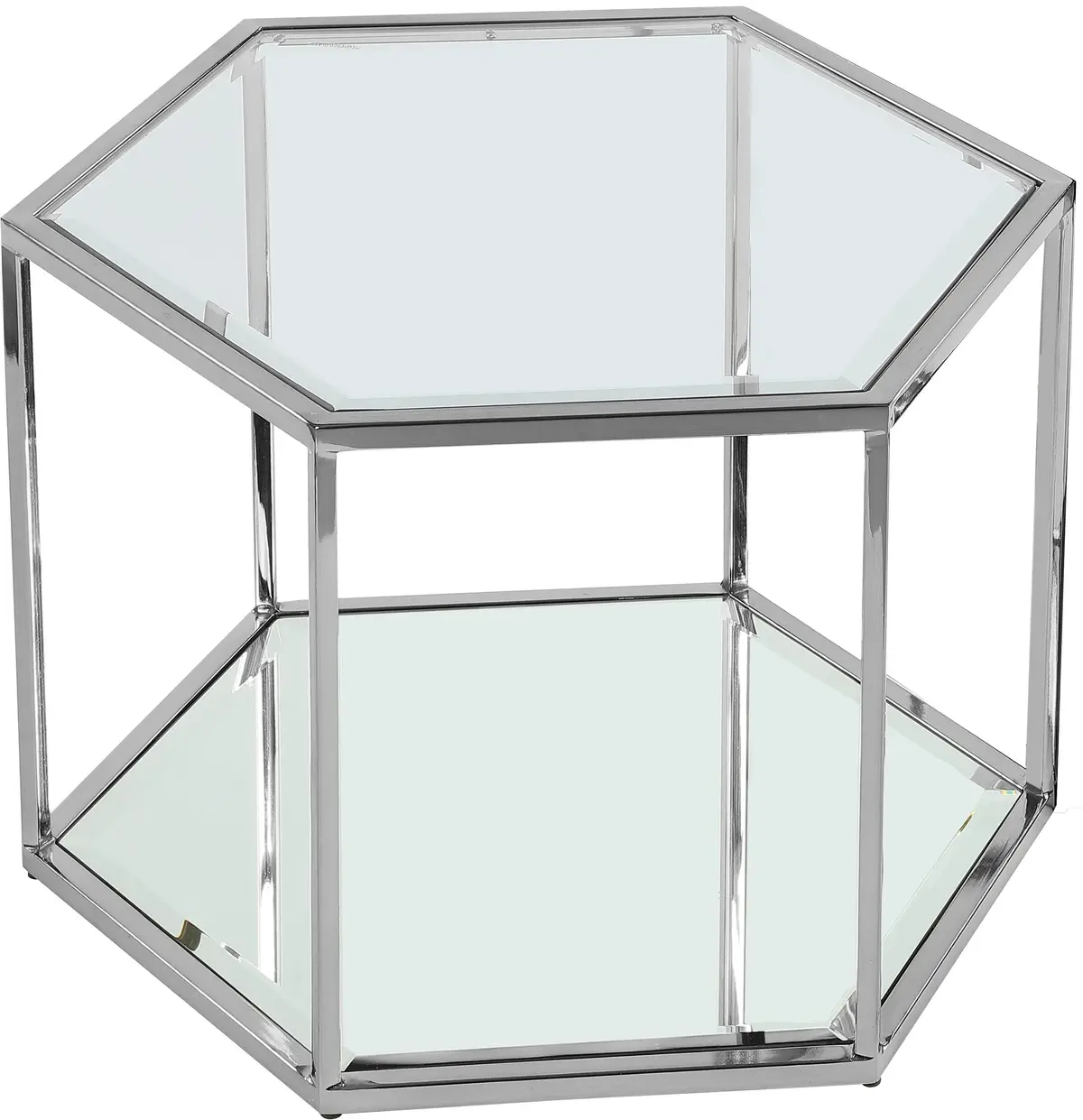 Sei Brushed Chrome Coffee Table 1