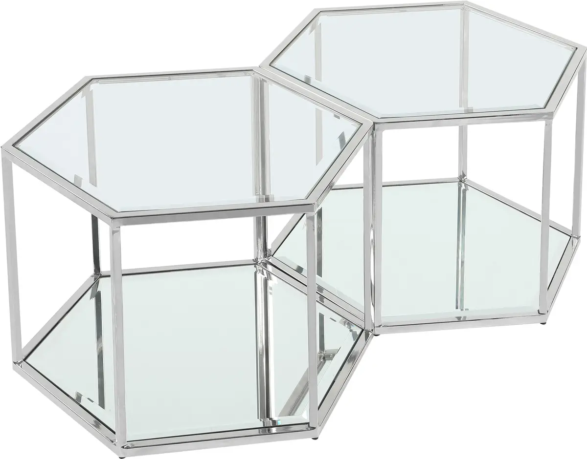Sei Chrome Coffee Table 1