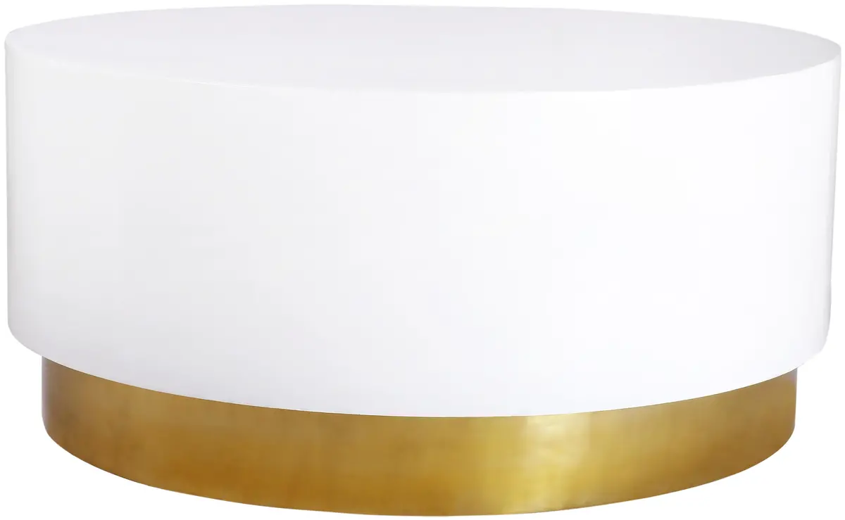 Deco White/Gold Coffee Table 1