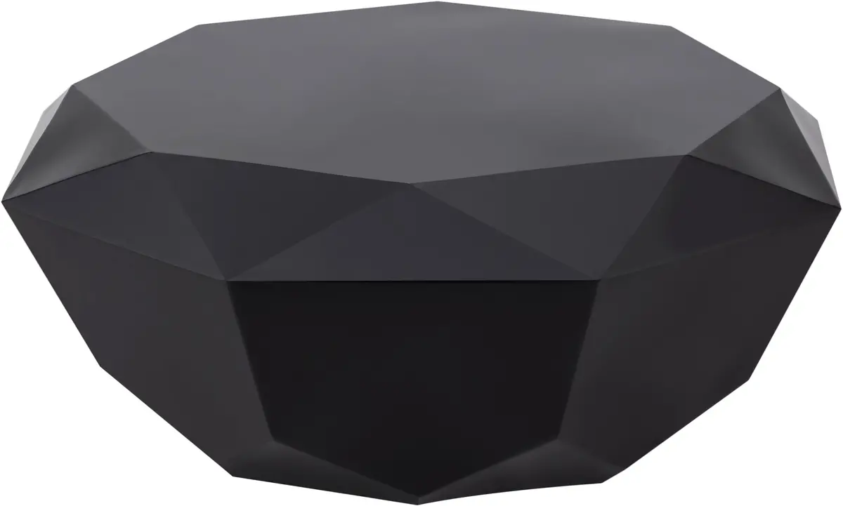 Gemma Matte Black Coffee Table 1