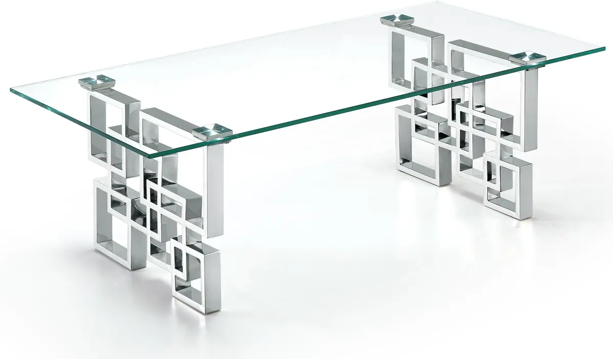 Alexis Chrome Coffee Table 1