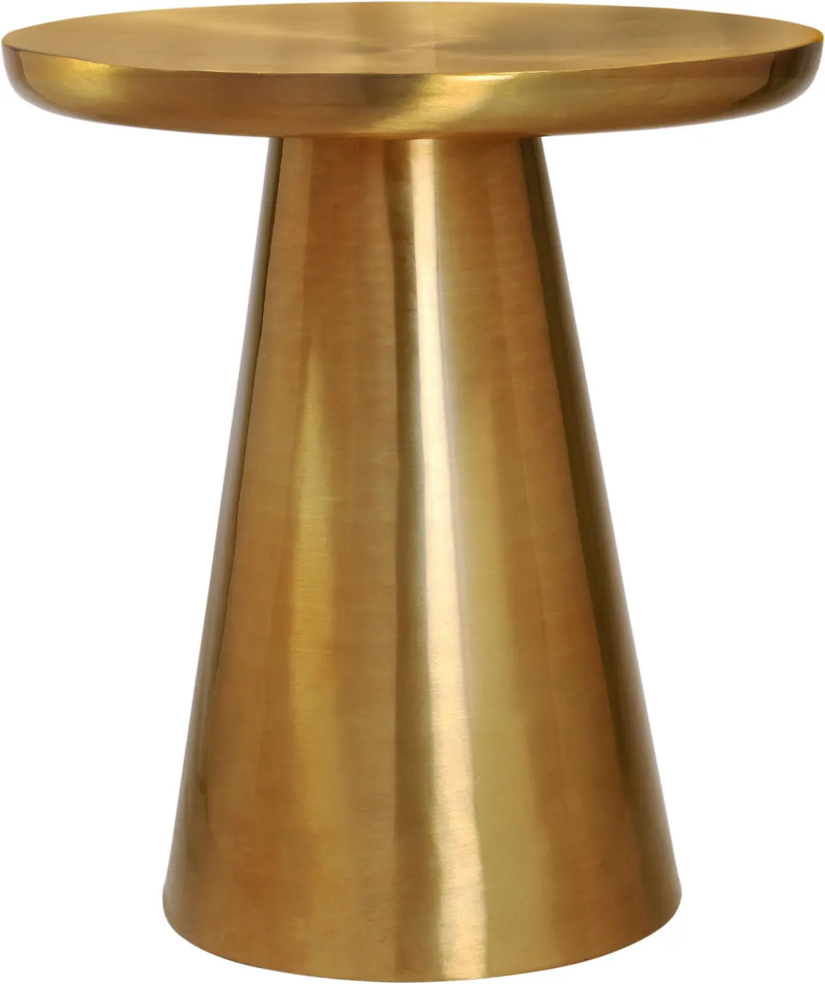 Martini Brushed Gold End Table 1