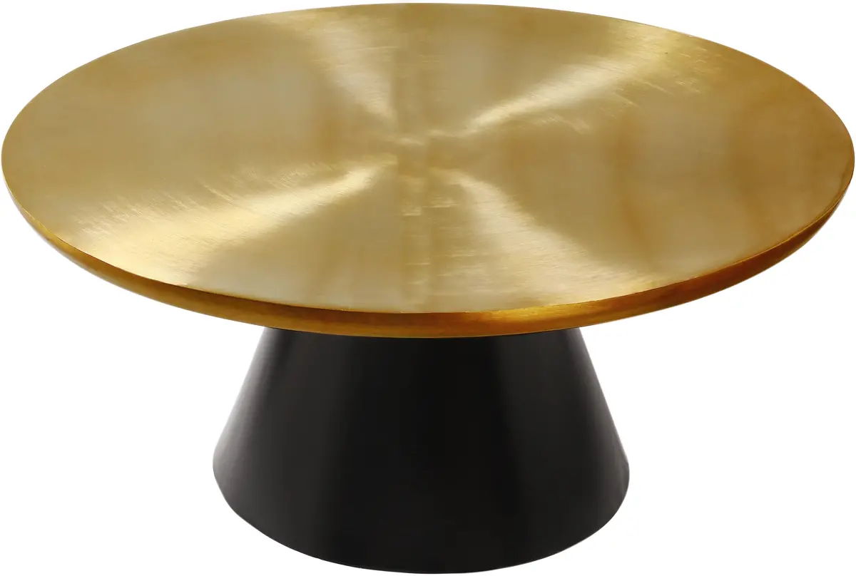 Martini Brushed Gold/Matte Black Coffee Table 2