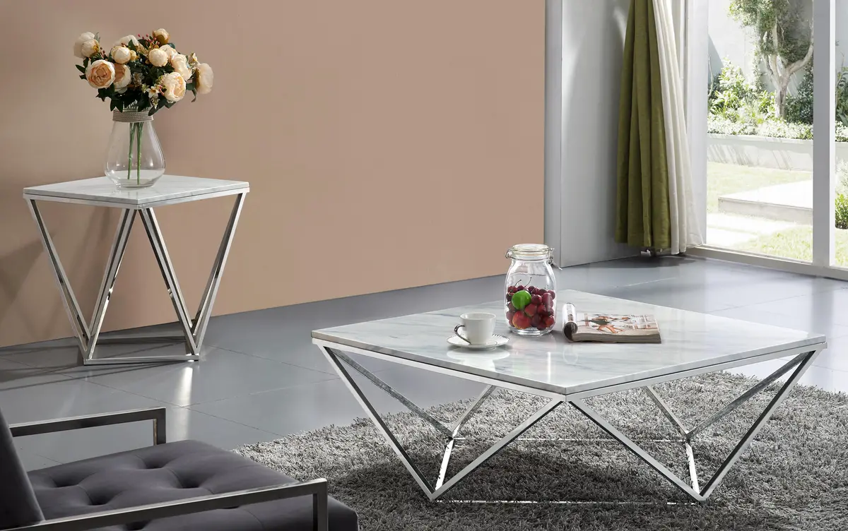 Skyler Chrome Coffee Table 2