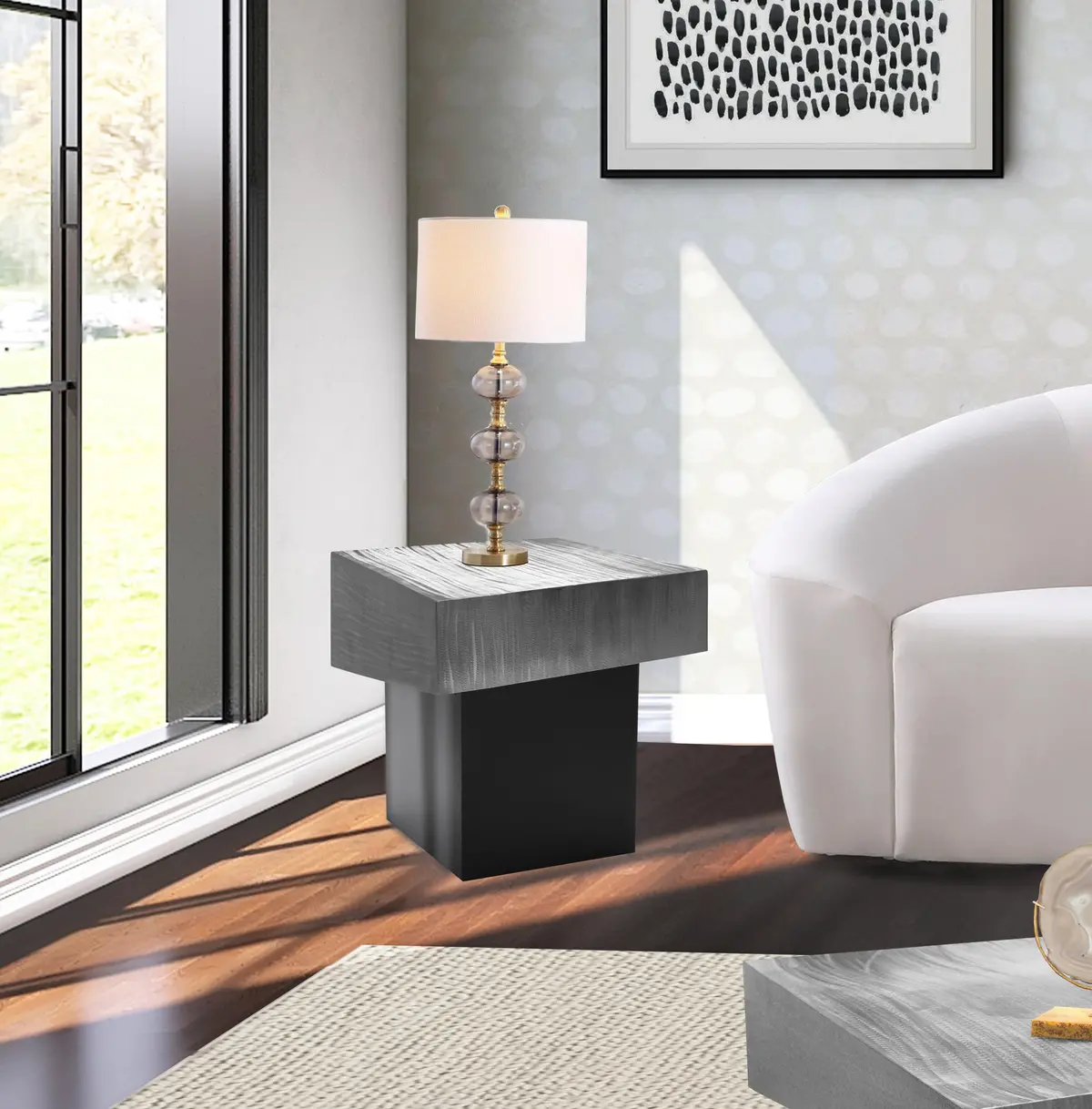 Palladium Silver End Table 2