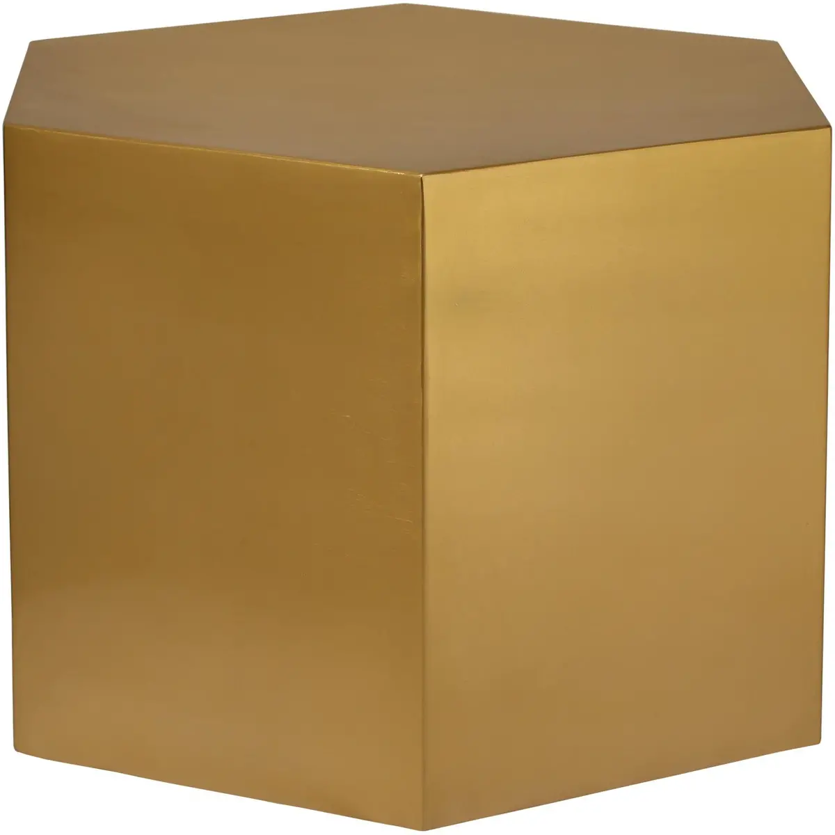 Hexagon Brushed Gold Coffee Table 1