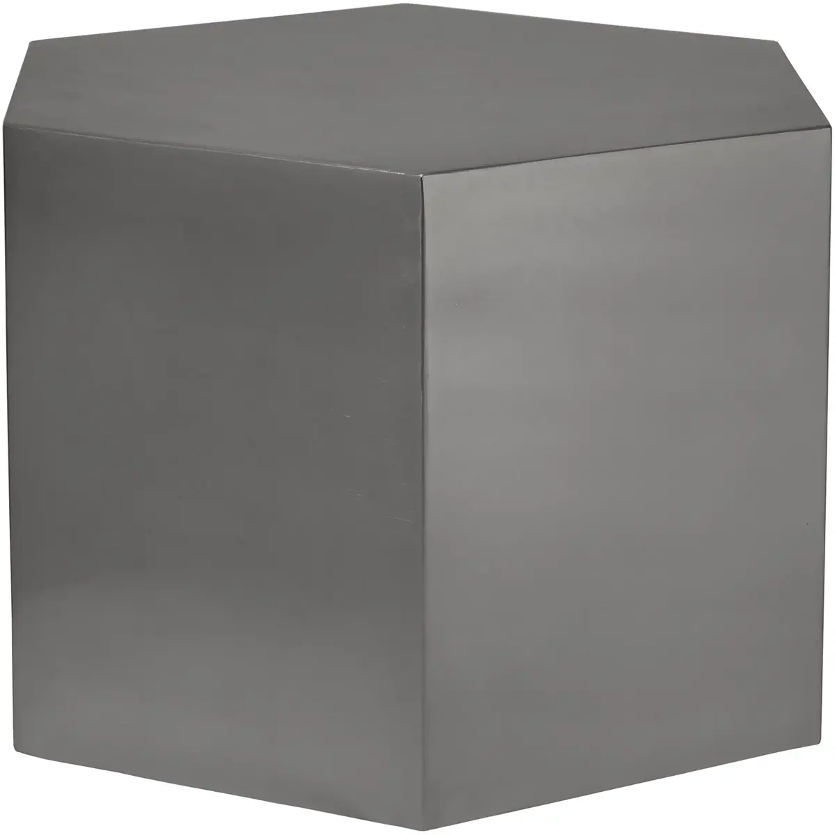 Hexagon Brushed Chrome Coffee Table 1