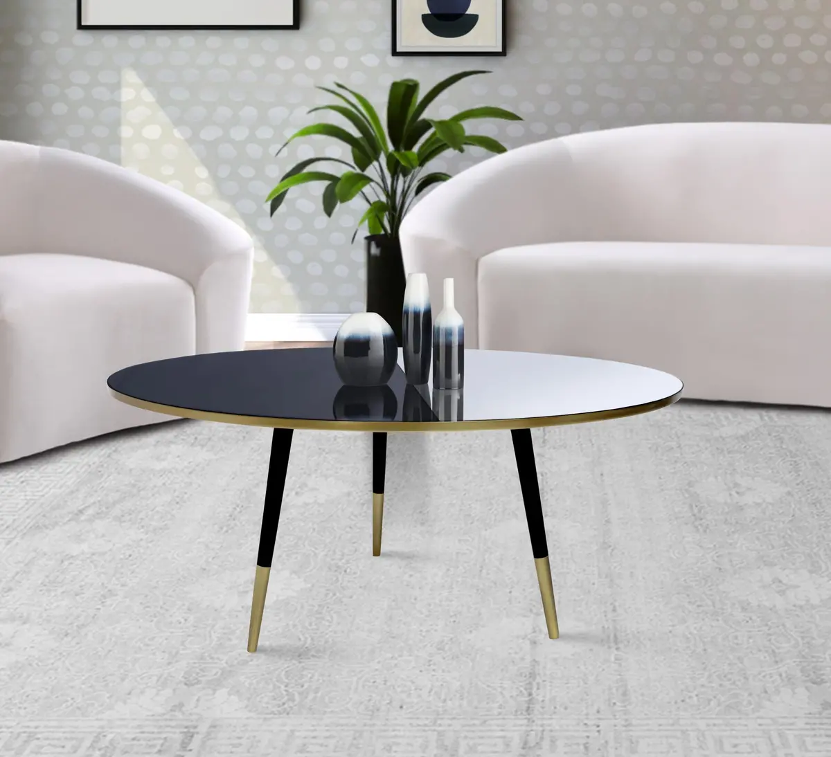 Reflection Gold / Black Coffee Table 2