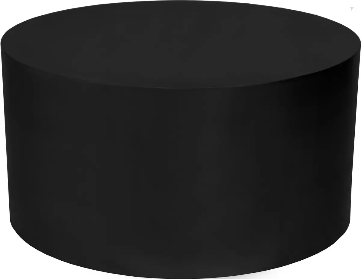 Cylinder Matte Black Coffee Table 1