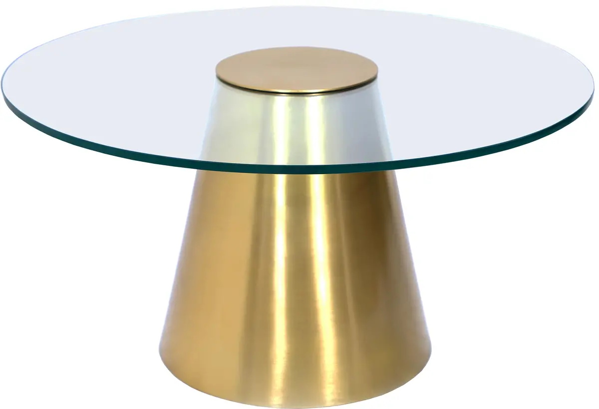 Glassimo Brushed Gold Coffee Table 1