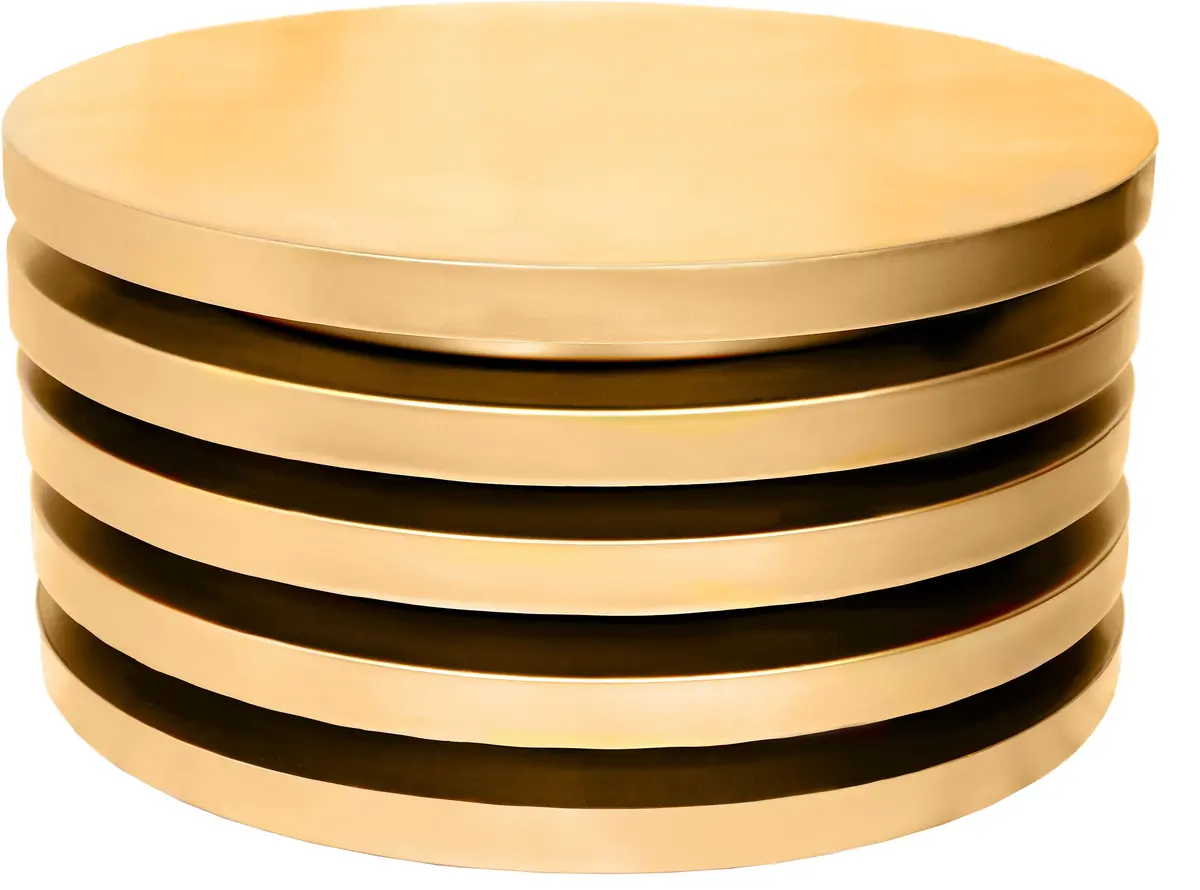Levels Brushed Gold Coffee Table 1