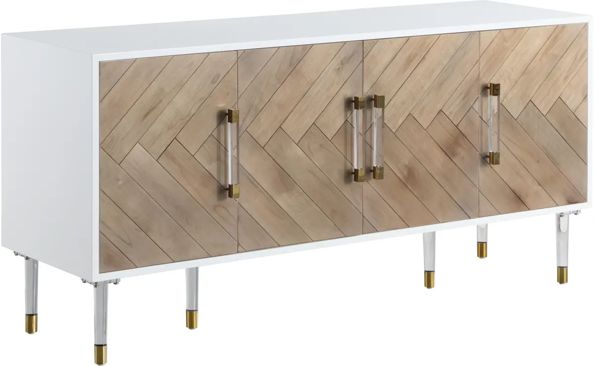 Jive White Lacquer Sideboard/Buffet 1