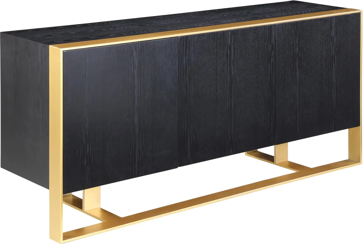 Sherwood Black Wood Sideboard/Buffet 1