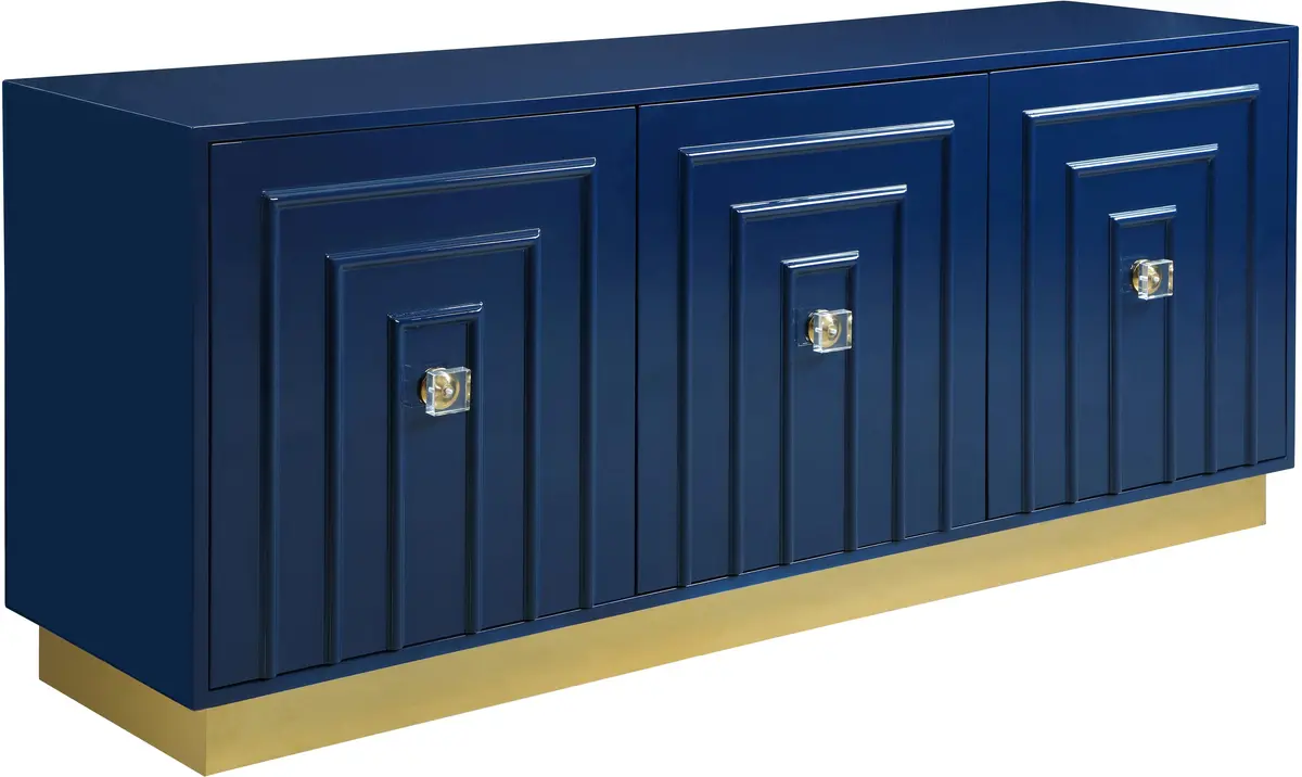 Cosmopolitan Navy Lacquer Sideboard/Buffet 1