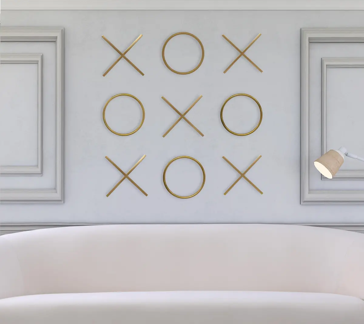 Xoxo Gold Stainless Steel Wall Decor 2