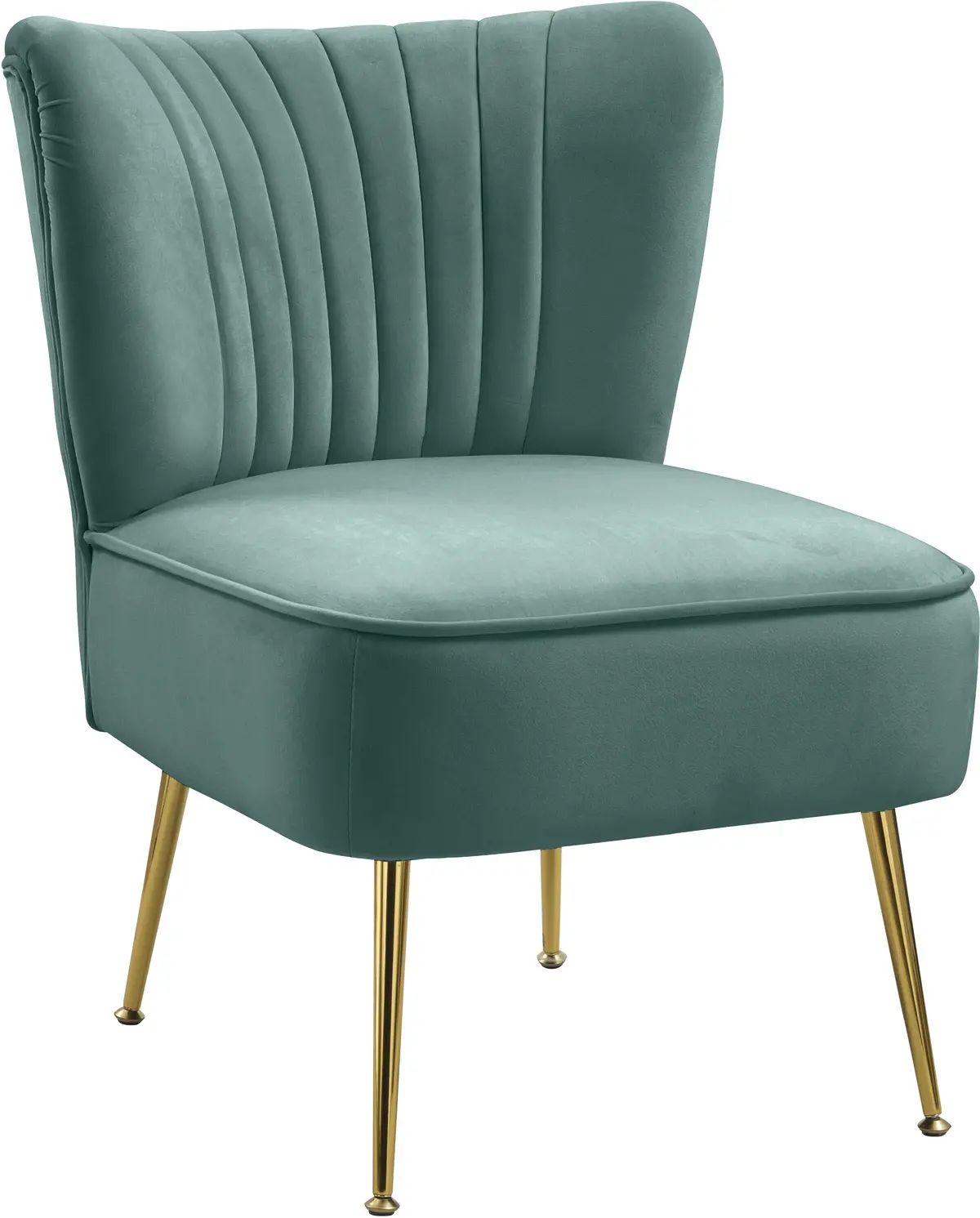 Tess Mint Velvet Accent Chair 1
