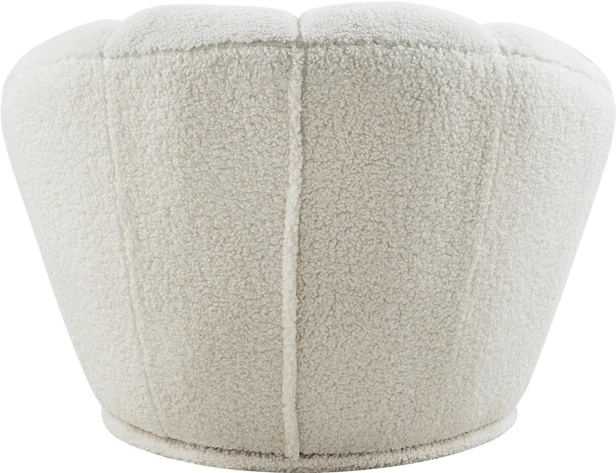 Dream White Faux Sheepskin Fur Accent Chair 2