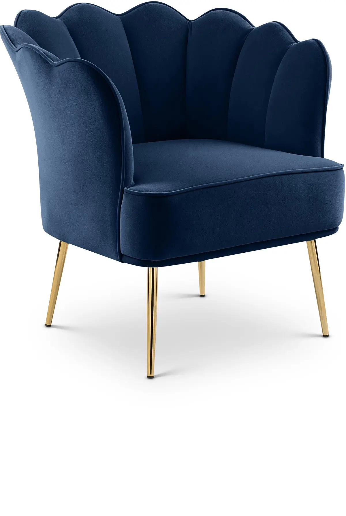 Jester Navy Velvet Accent Chair 1