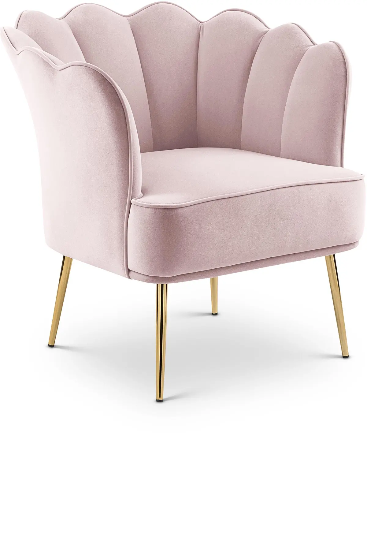 Jester Pink Velvet Accent Chair 1