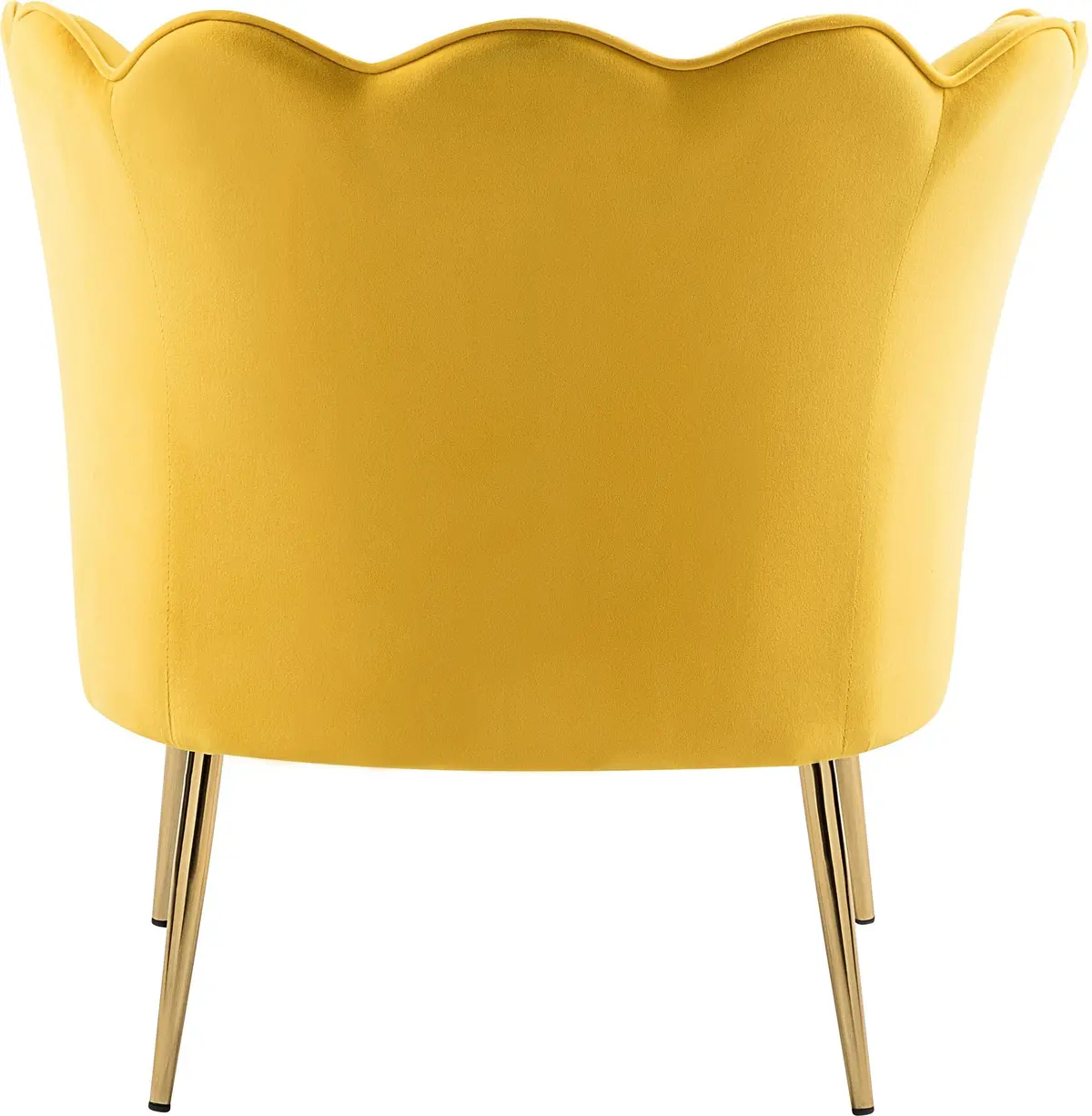 Jester Yellow Velvet Accent Chair 2