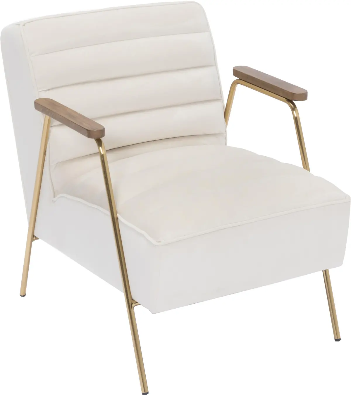 Woodford Cream Velvet Accent Chair 1