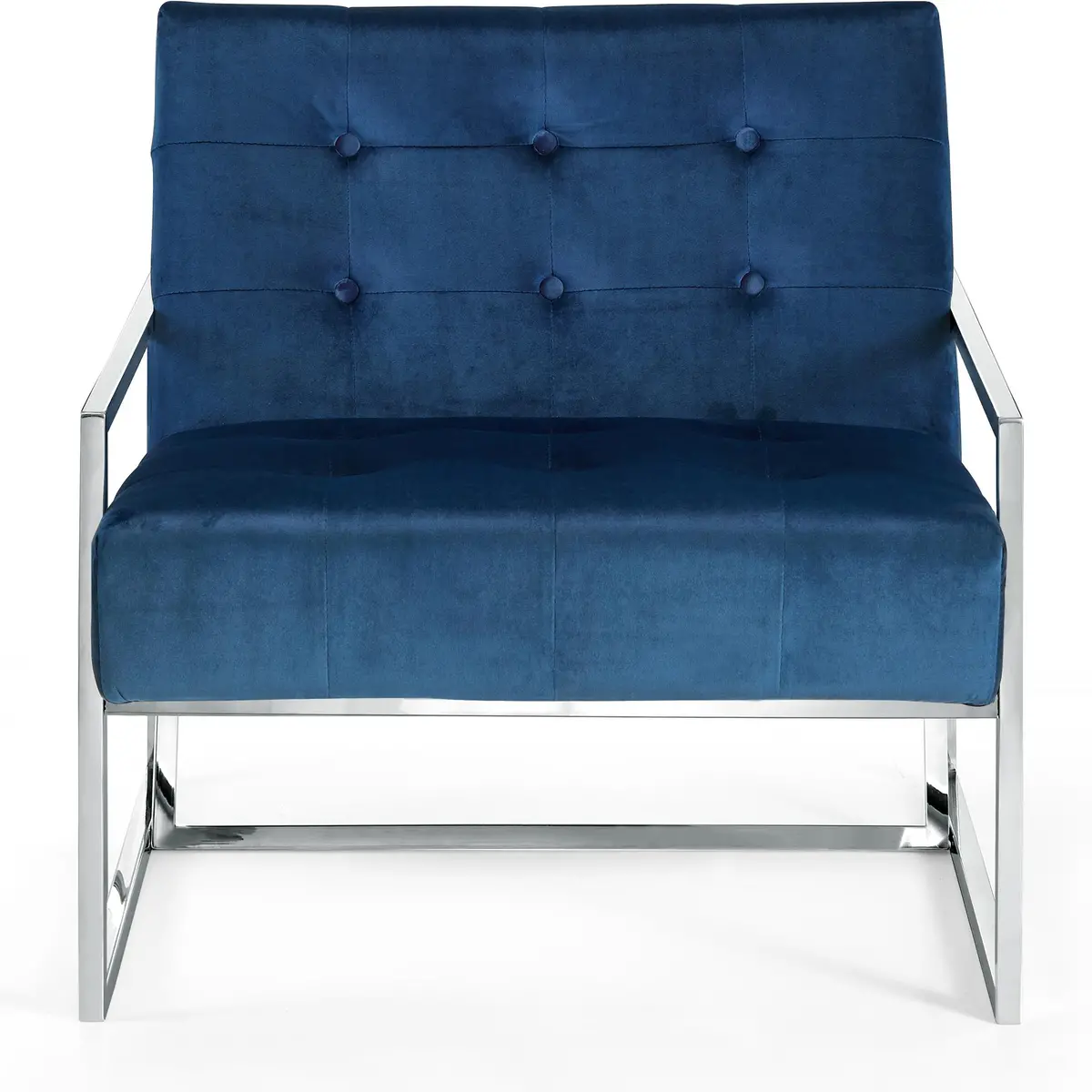 Alexis Navy Velvet Accent Chair 2