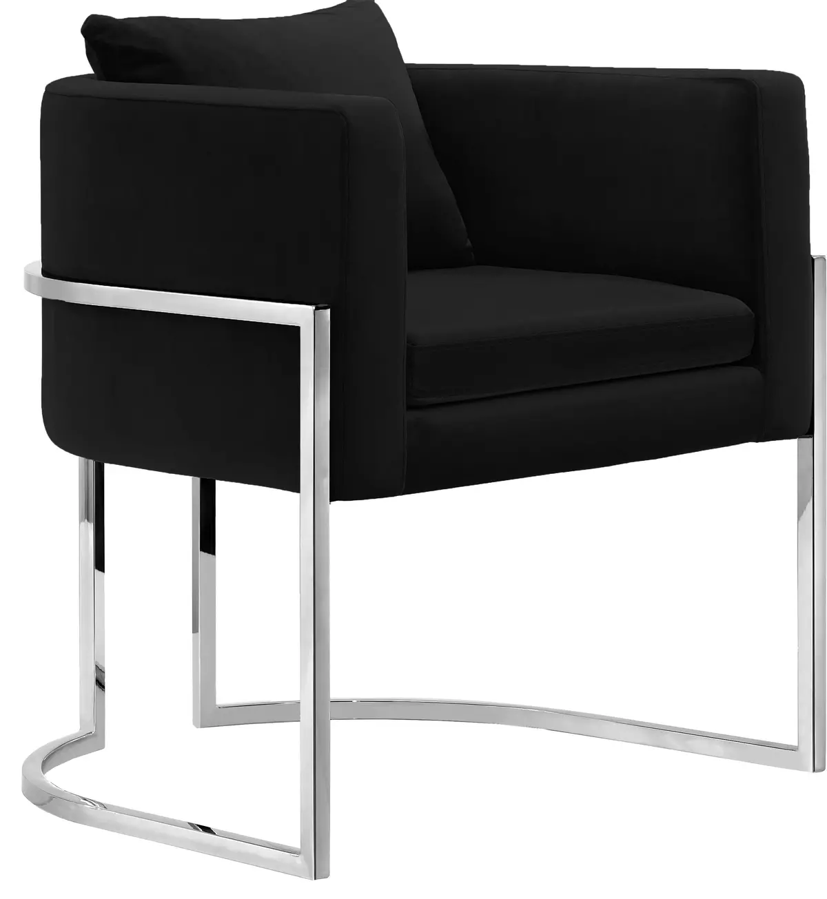 Pippa Black Velvet Accent Chair 1