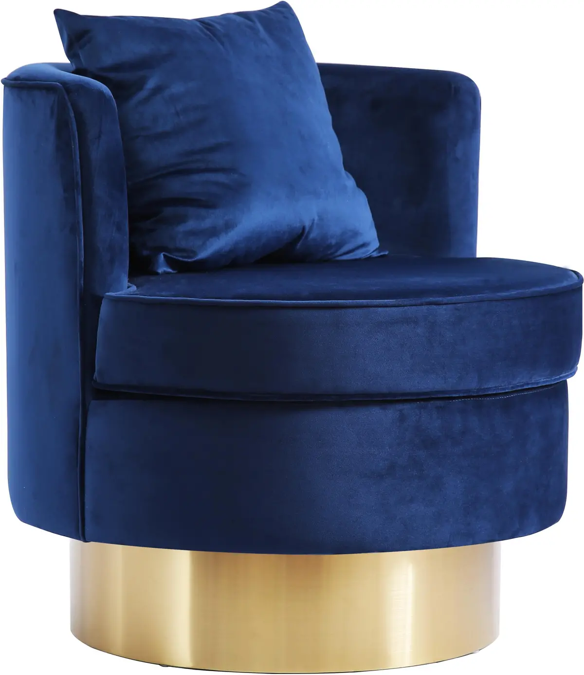 Kendra Navy Velvet Accent Chair 1