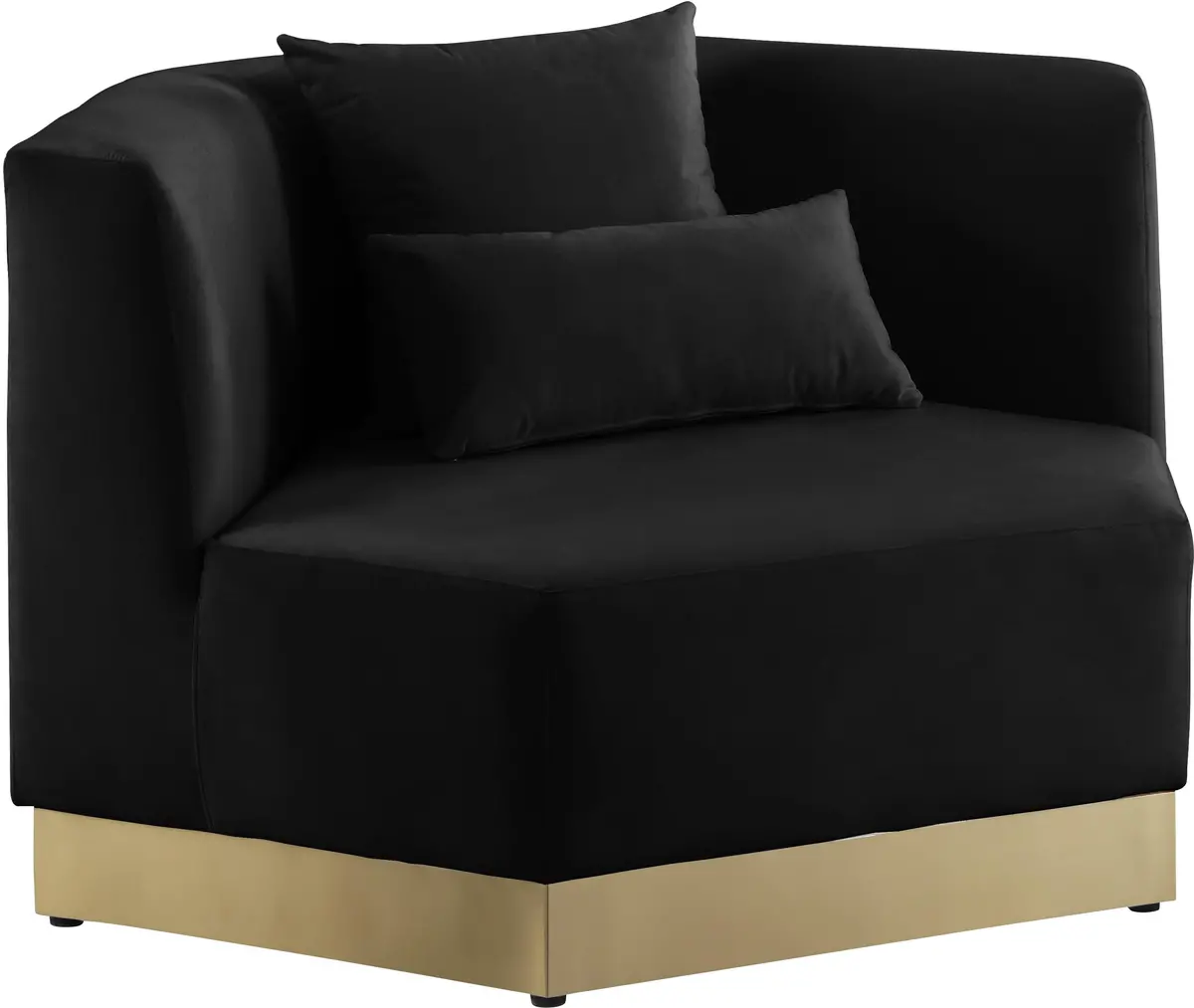 Marquis Black Velvet Chair 1