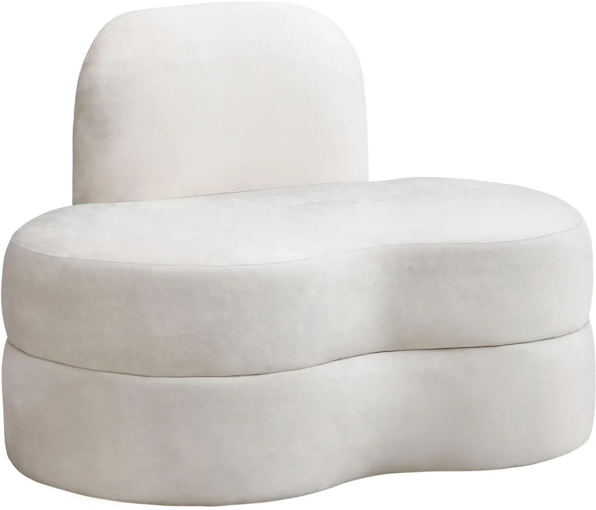 Mitzy Cream Velvet Chair 1