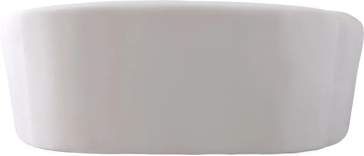 Riley Cream Velvet Loveseat 2