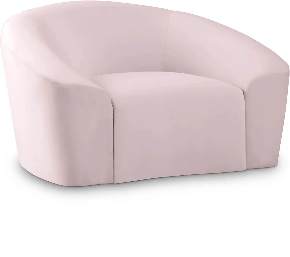 Riley Pink Velvet Chair 1