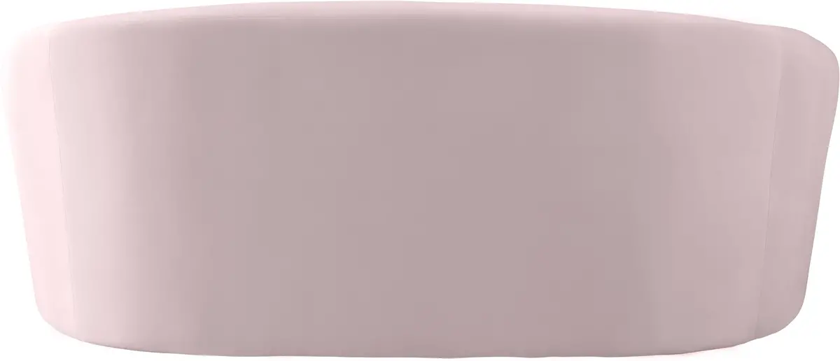 Riley Pink Velvet Loveseat 2