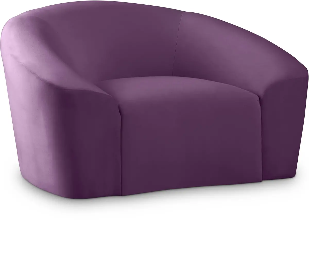 Riley Purple Velvet Chair 1
