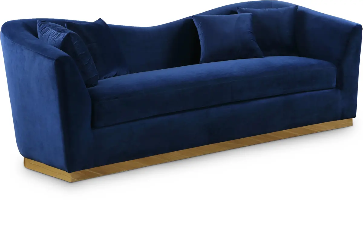 Arabella Navy Velvet Sofa 1