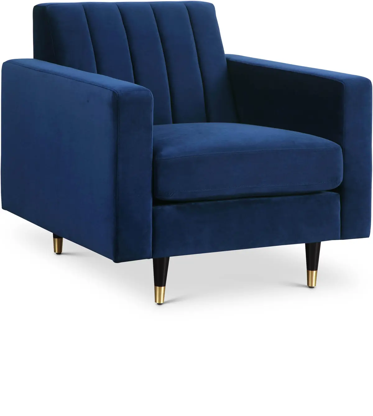Lola Navy Velvet Chair 1