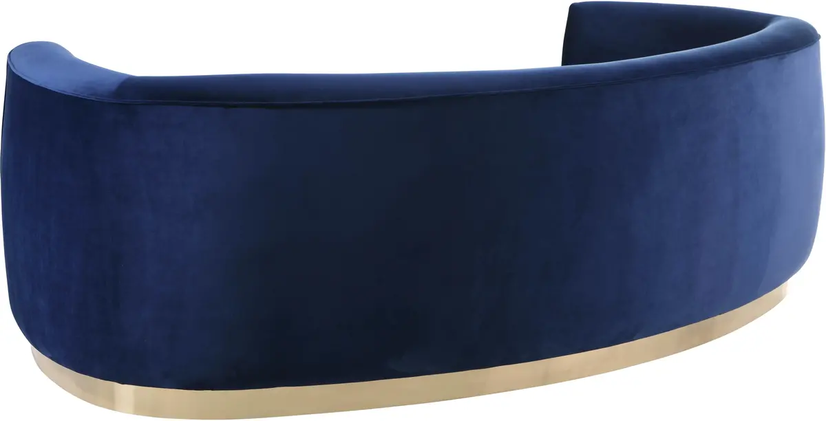 Julian Navy Velvet Sofa 2