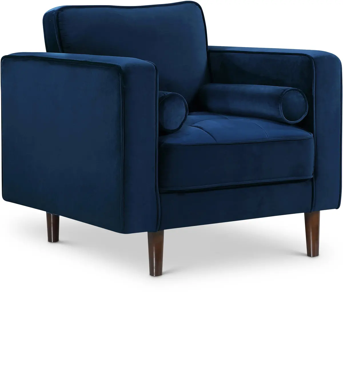 Emily Navy Velvet Chair 1