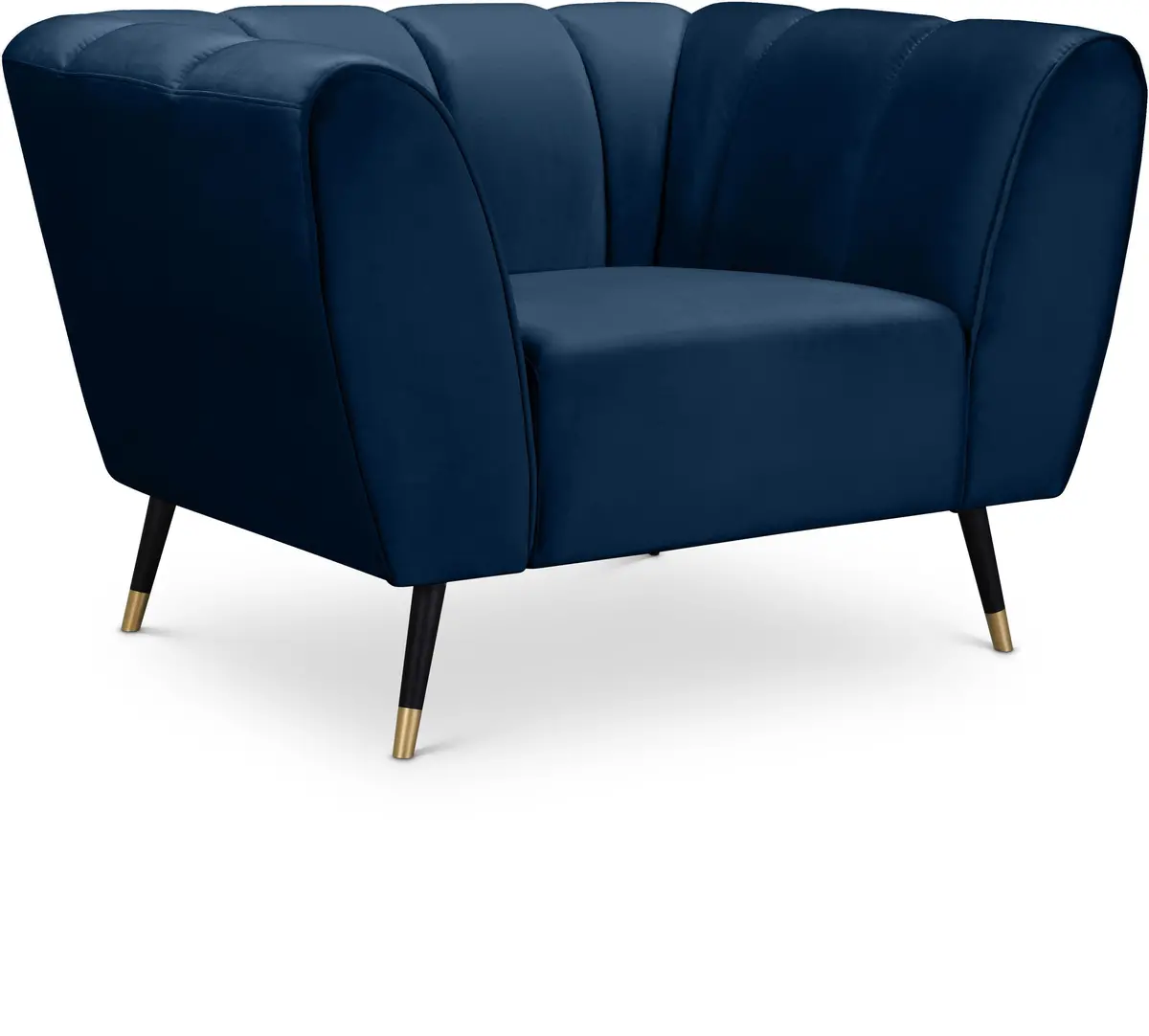 Beaumont Navy Velvet Chair 1