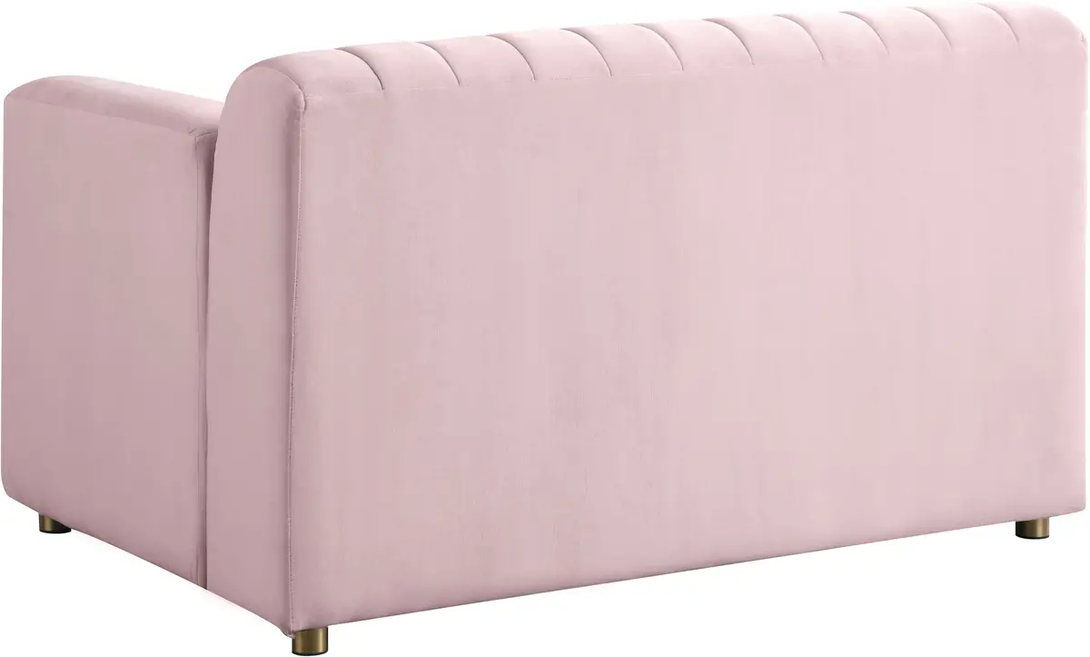 Naya Pink Velvet Chair 2