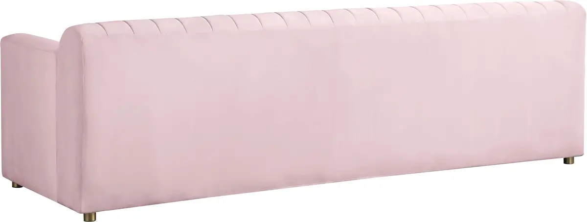 Naya Pink Velvet Sofa 2