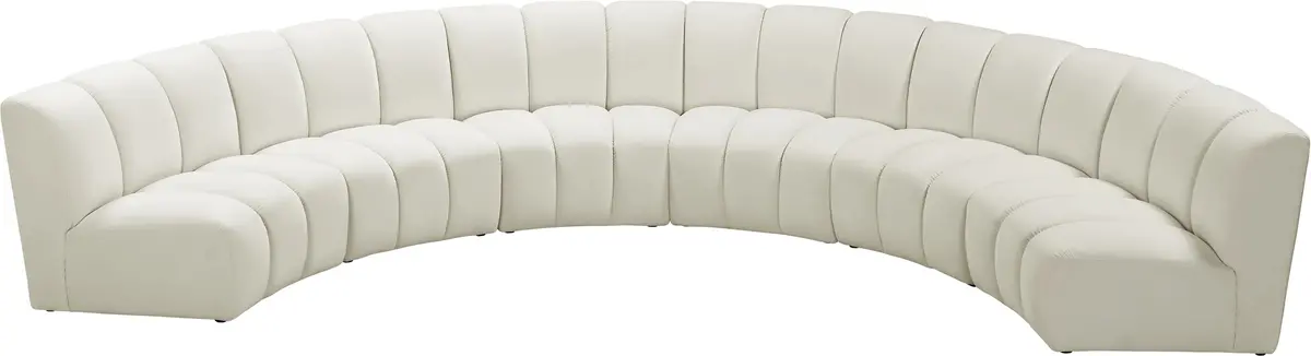 Infinity Cream Velvet 6Pc. Modular Sectional 2