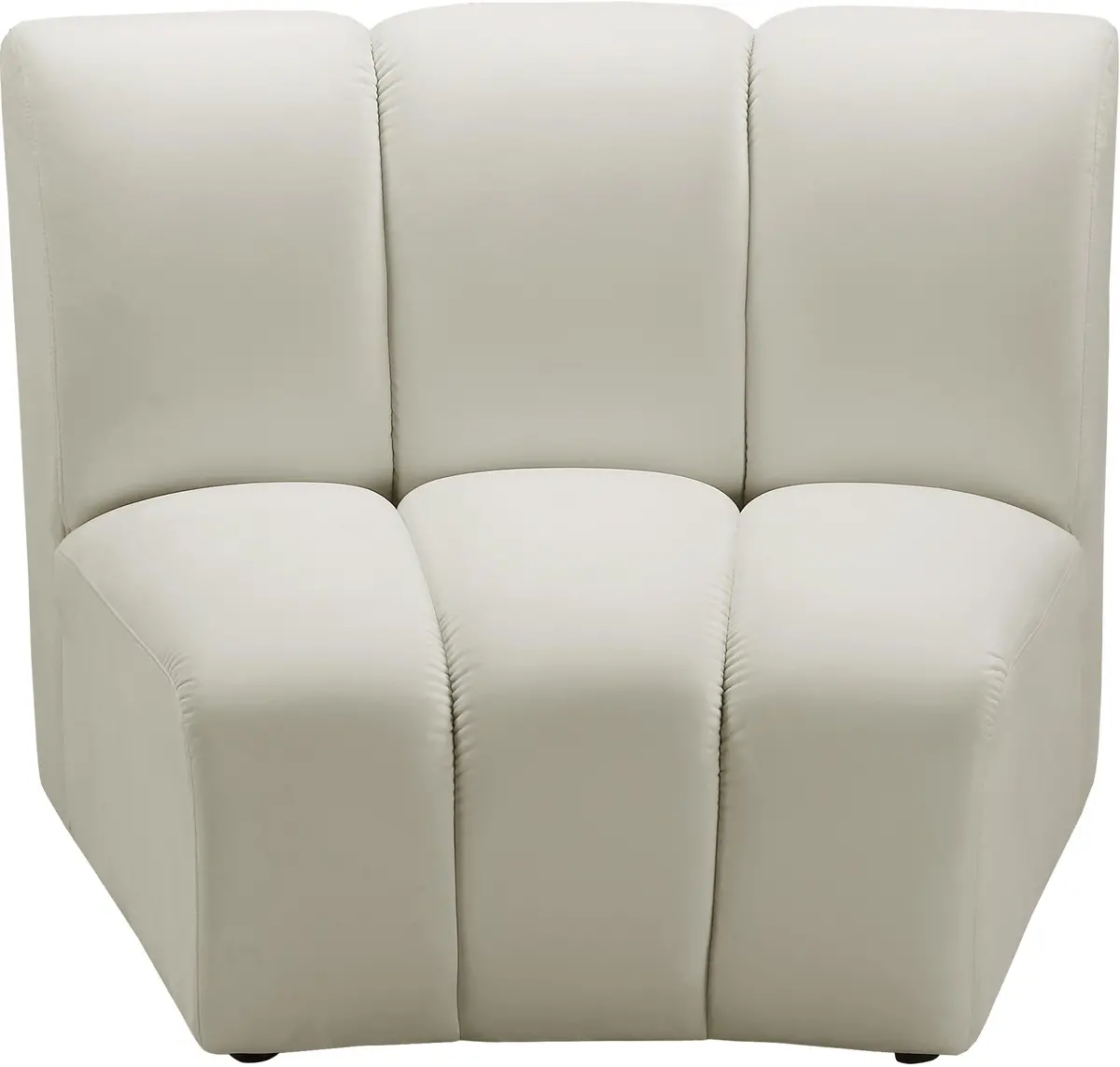Infinity Cream Velvet Modular Chair 1